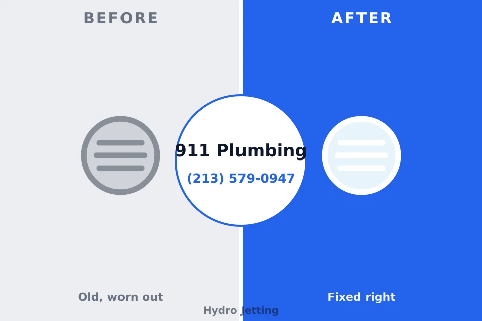 Before and after: plumbing repair Funkstown, MD